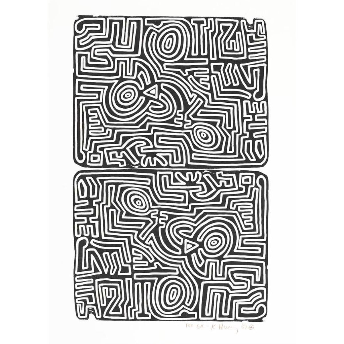 Keith Haring, The Labyrinth, 1989