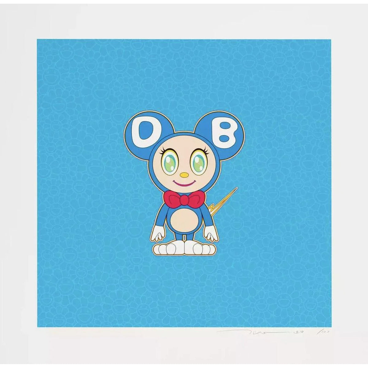 Takashi Murakami, DOB 2020 Light Blue, 2020, 2020