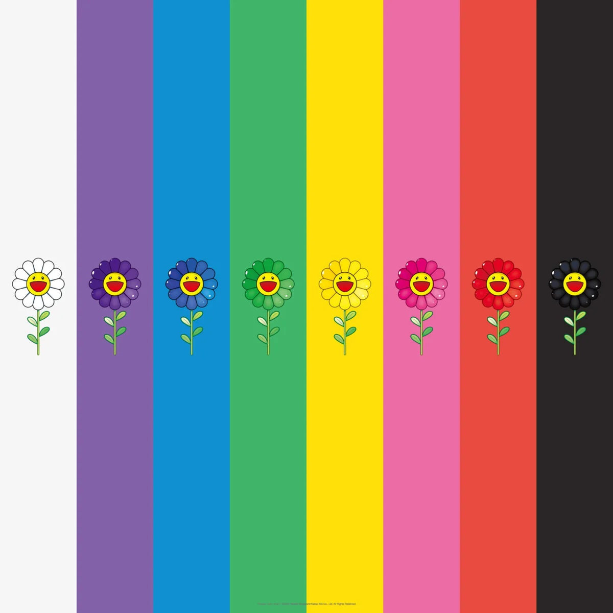 Takashi Murakami, Flower color chart, 2026, 2026