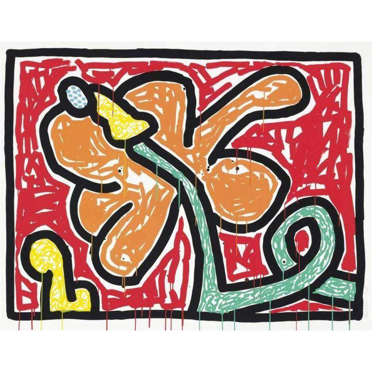 Keith Haring, Flowers V, 1990
