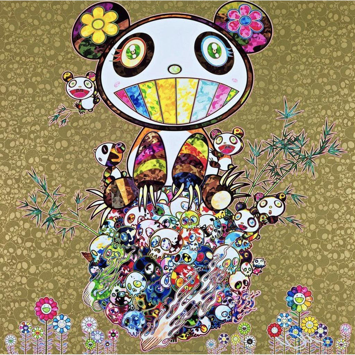 Takashi Murakami, Panda Family Gold, 2016, 2016