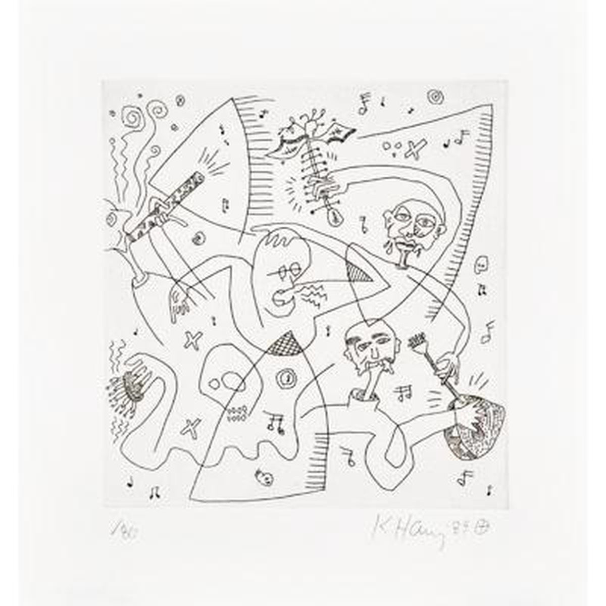 Keith Haring, The Valley Page 10, 1989