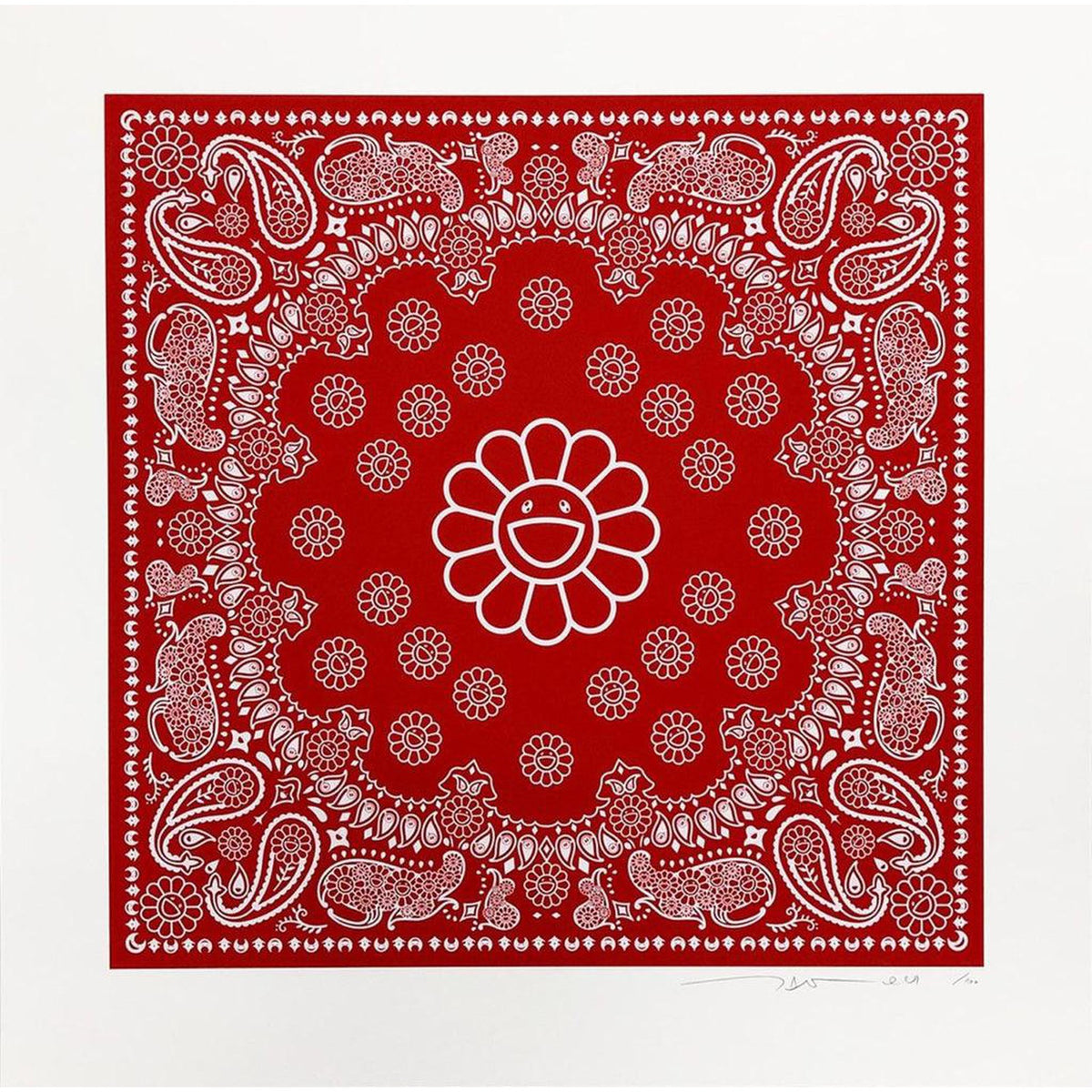Takashi Murakami, Flower Paisley, 2021, 2021