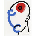 Keith Haring, The Story Of Red And Blue 13, 1989