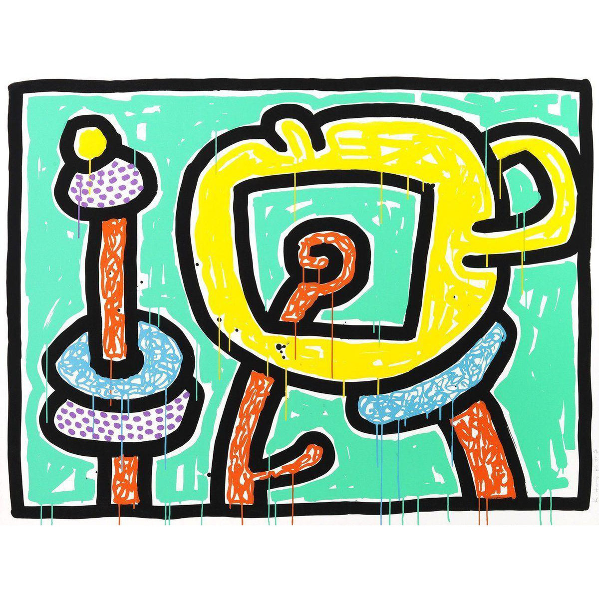 Keith Haring, Flowers III, 1990