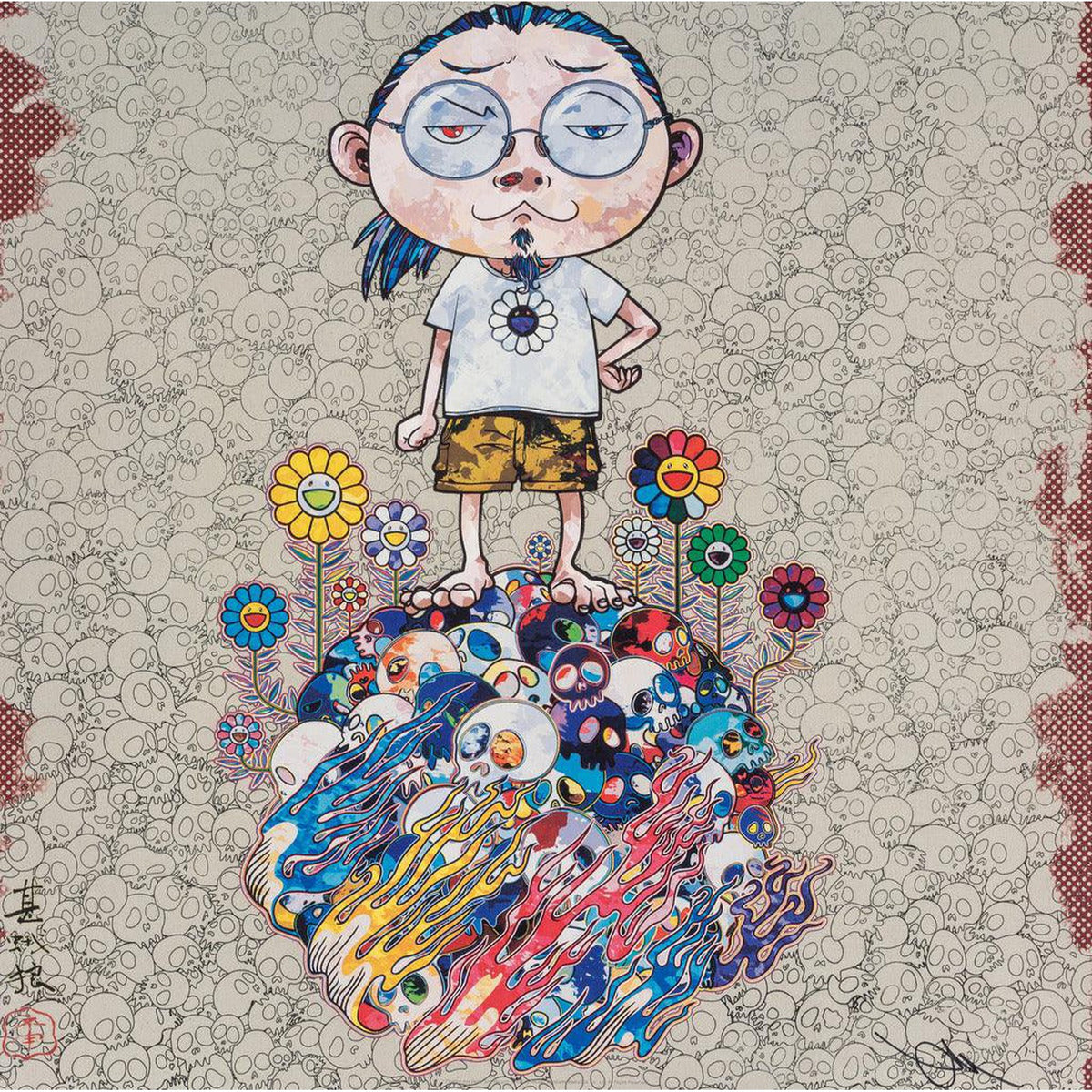 Takashi Murakami, Flowers and Death and Me and…, 2013, 2013