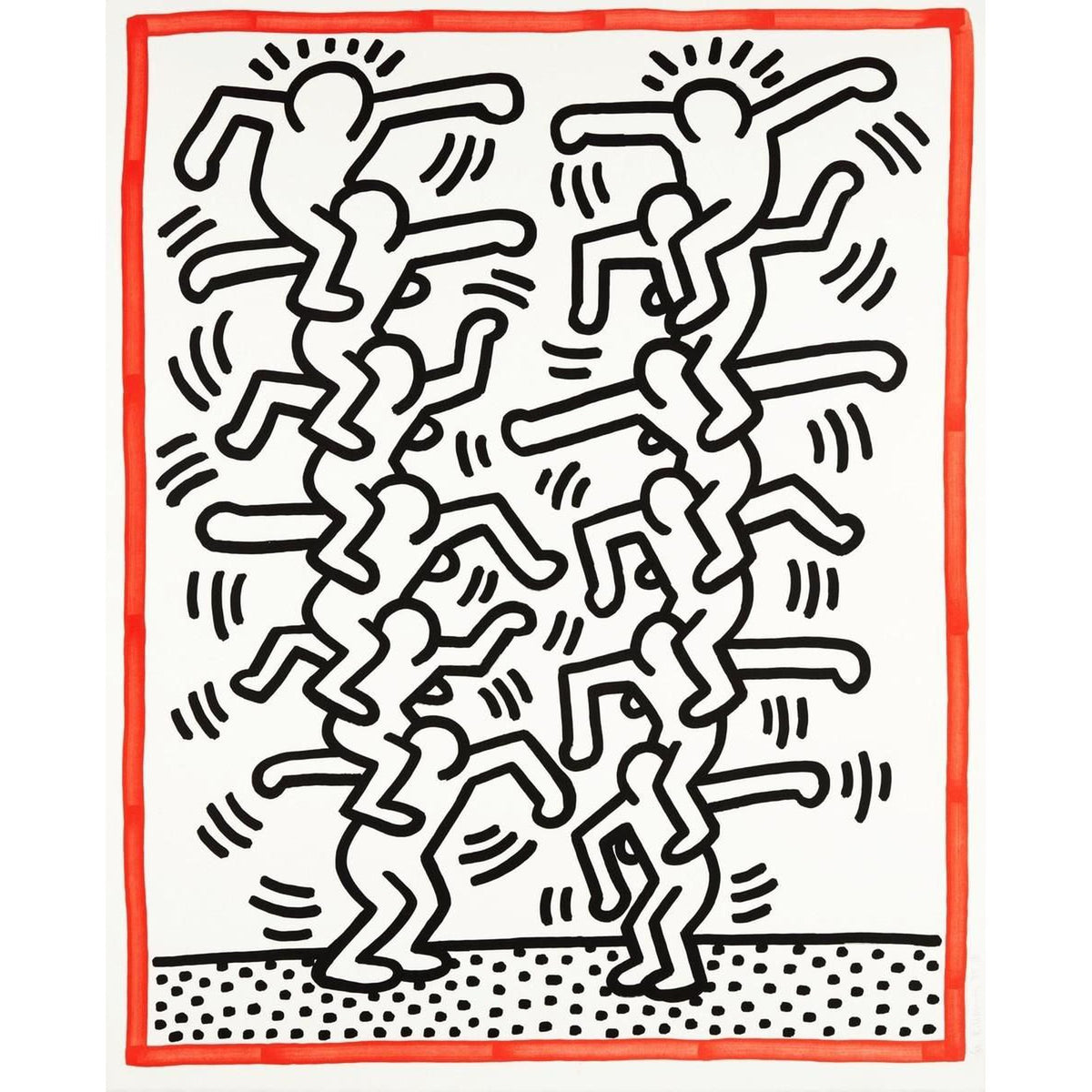 Keith Haring, Three Lithographs 3, 1985