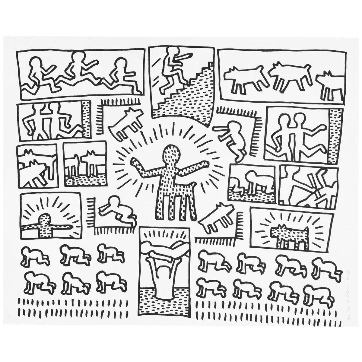 Keith Haring, The Blueprint Drawings 10, 1990