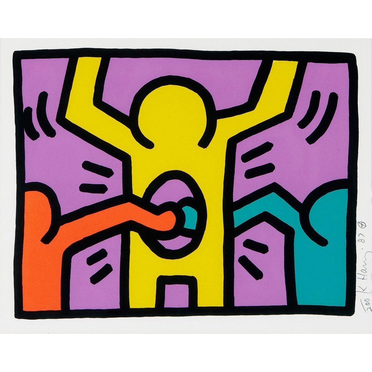 Keith Haring, Pop Shop I, Plate I, 1987