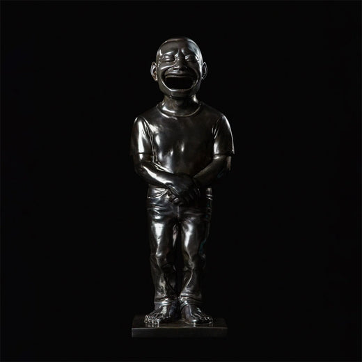 Yue Minjun - “Genesis” (元氣) Bronze Incense Chamber, 2020 (Silver)