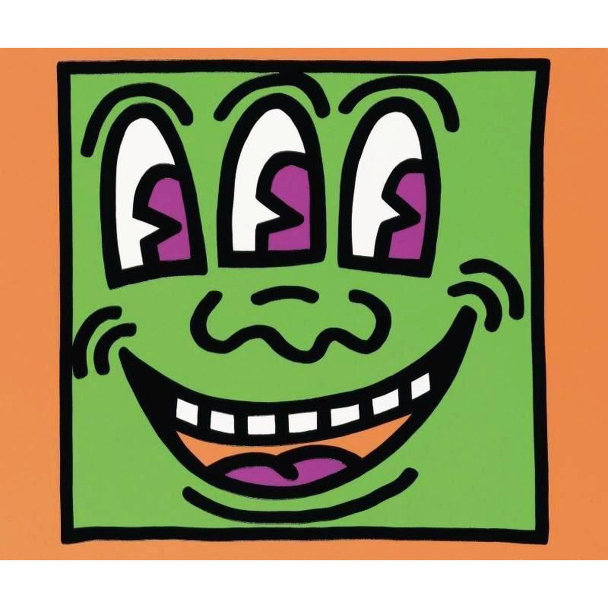Keith Haring, Three Eyed Monster, 1990