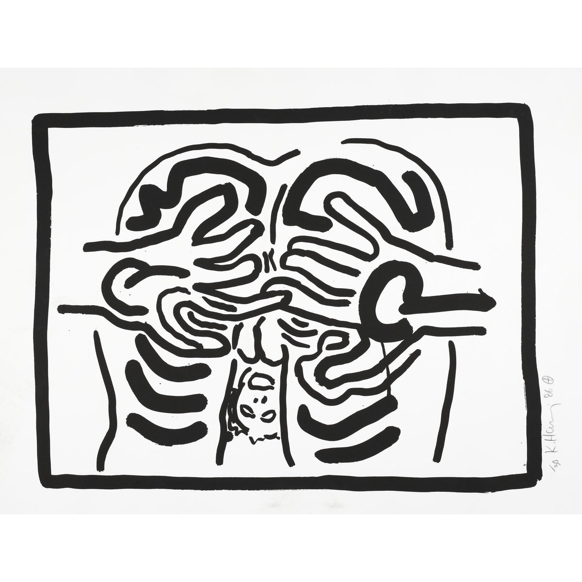 Keith Haring, Bad Boys 4, 1986