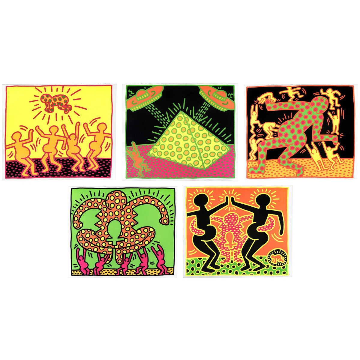 Keith Haring, Fertility Suite (complete set), 1983