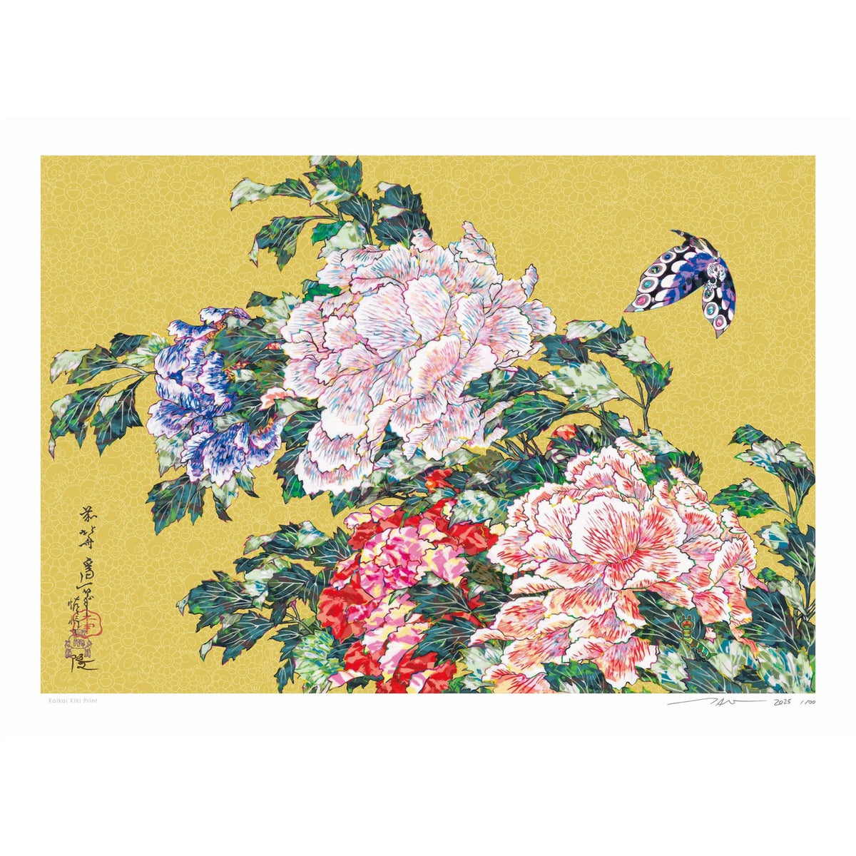 Takashi Murakami, Katsushika Hokusai’s “Peonies and Butterflies” - SUPERFLAT, 2026, 2026