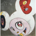 Takashi Murakami, DOB in Pure White Robe (Navy & Vermilion), 2013, 2013