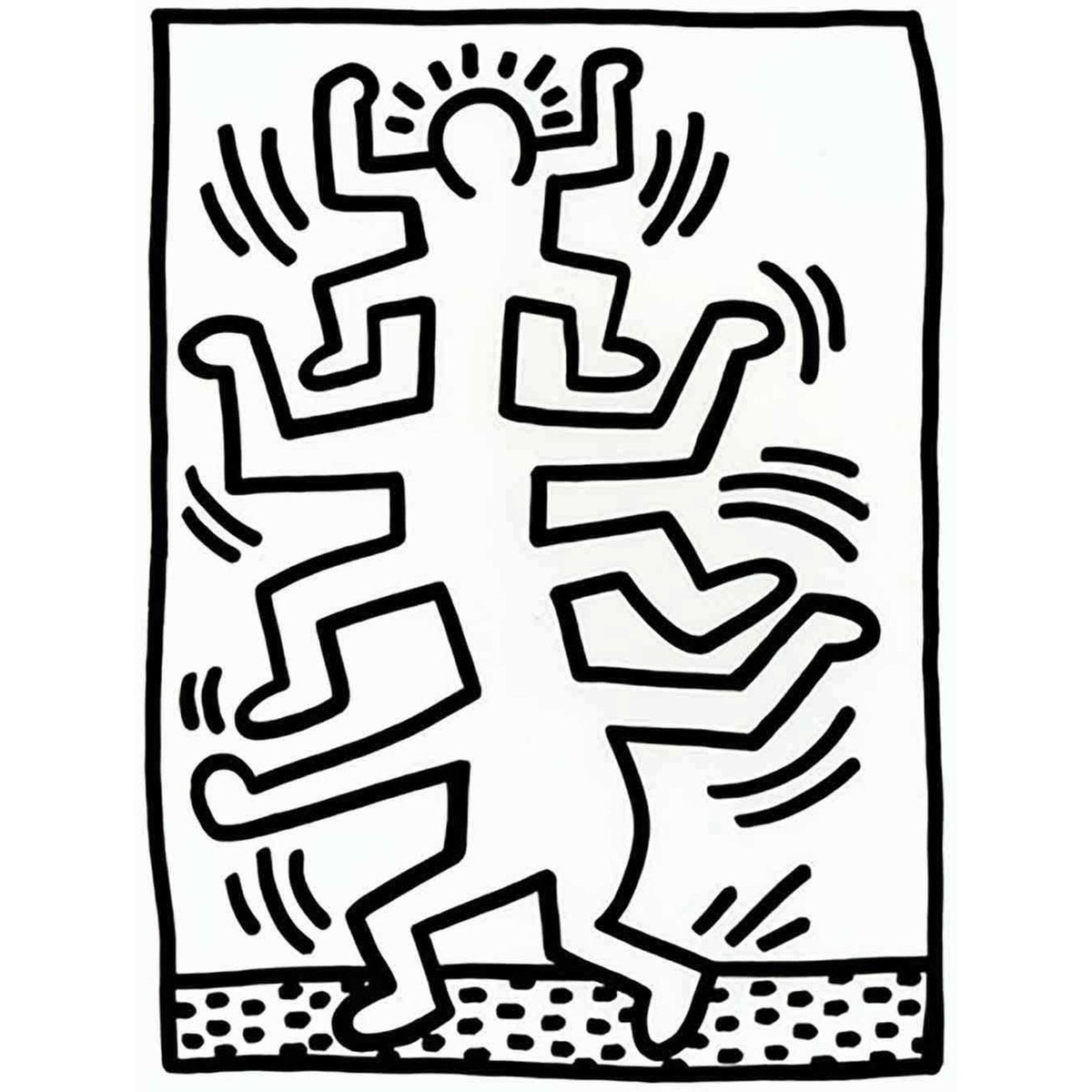 Keith Haring, Growing 1 (First State), 1988