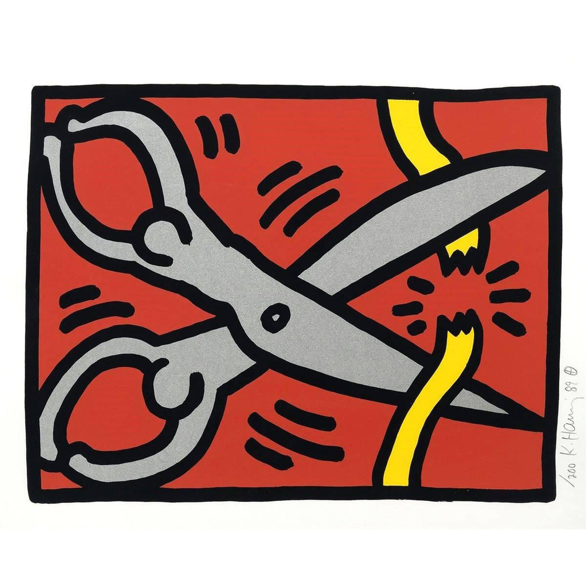 Keith Haring, Pop Shop III, Plate III, 1989