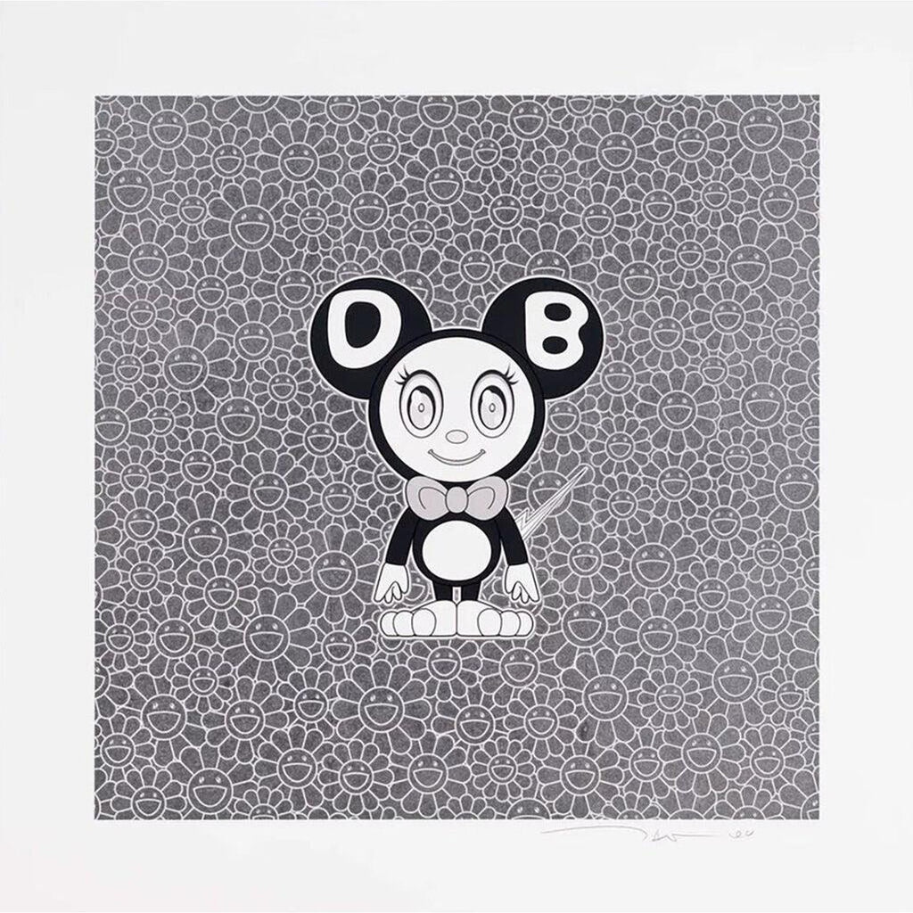 Takashi Murakami, DOB 2021 Black & White, 2021, 2021
