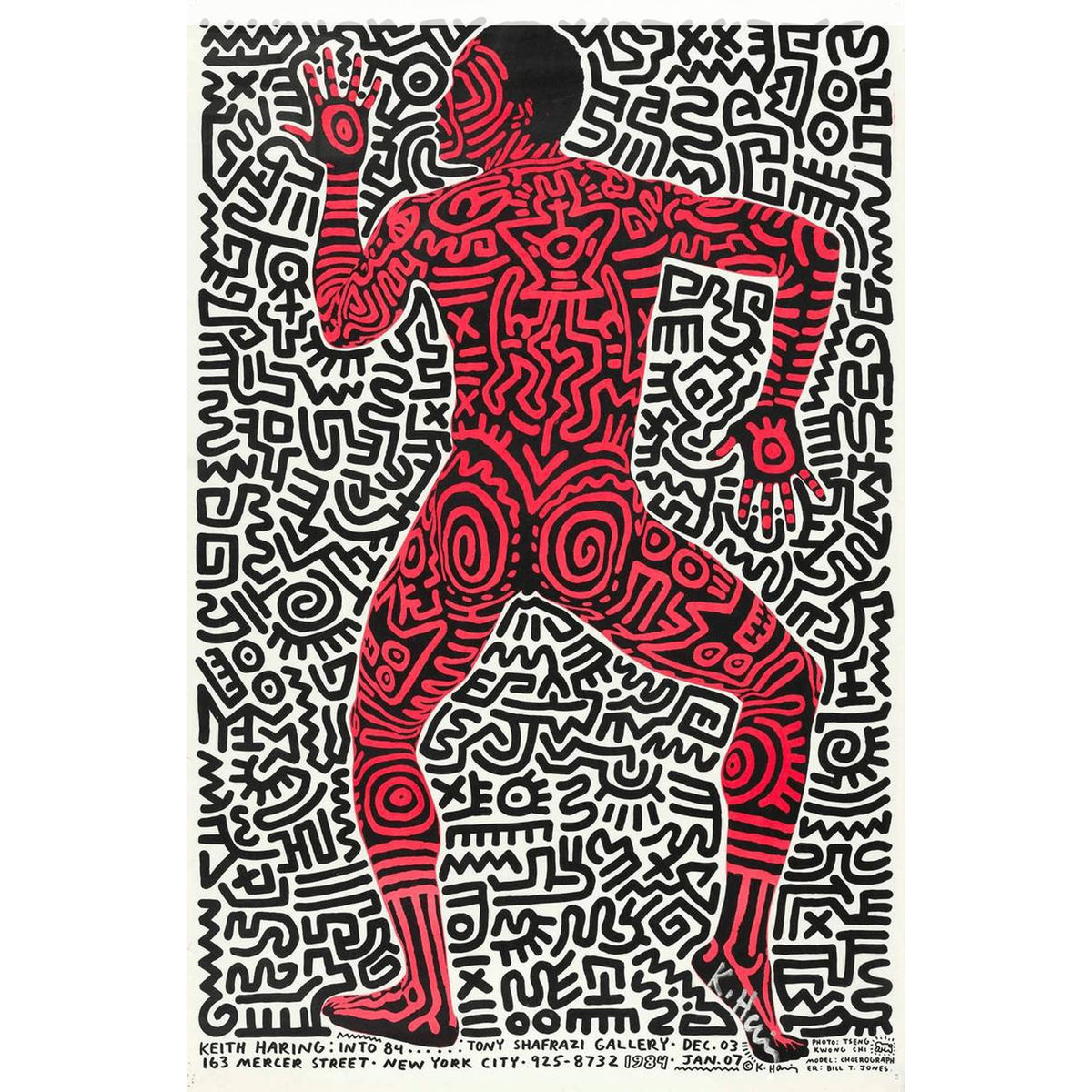Keith Haring, Into ‘84 Exhibition Poster, 1984