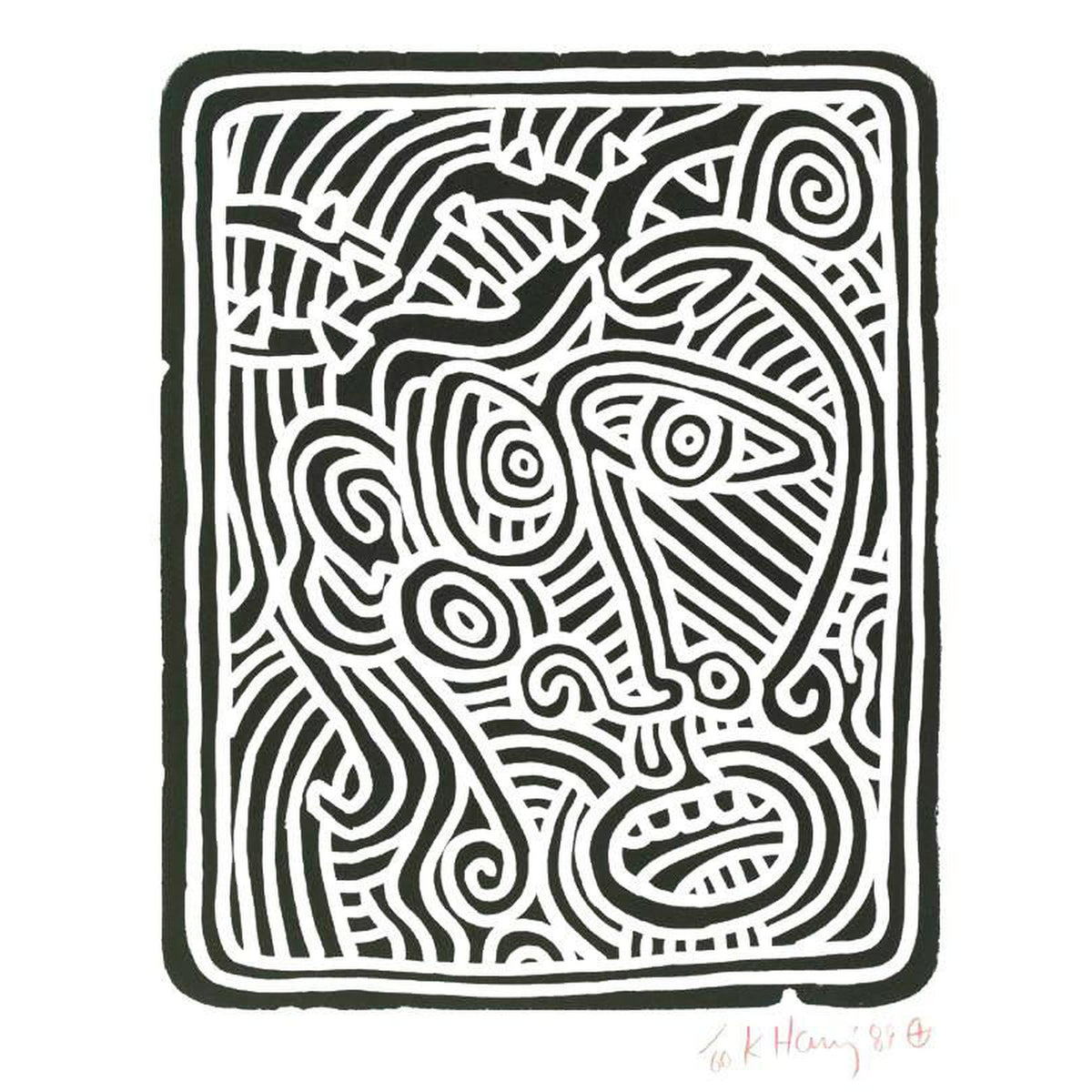 Keith Haring, Stones 1, 1989