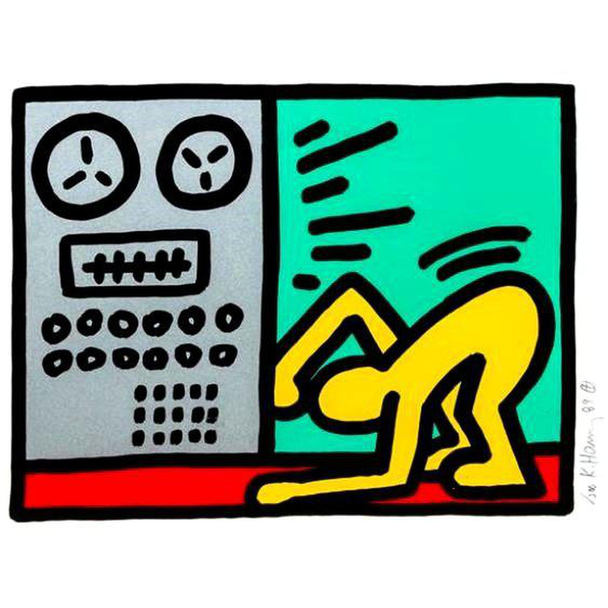 Keith Haring, Pop Shop III, Plate IV, 1989
