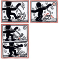 Keith Haring, Free South Africa (complete set), 1985