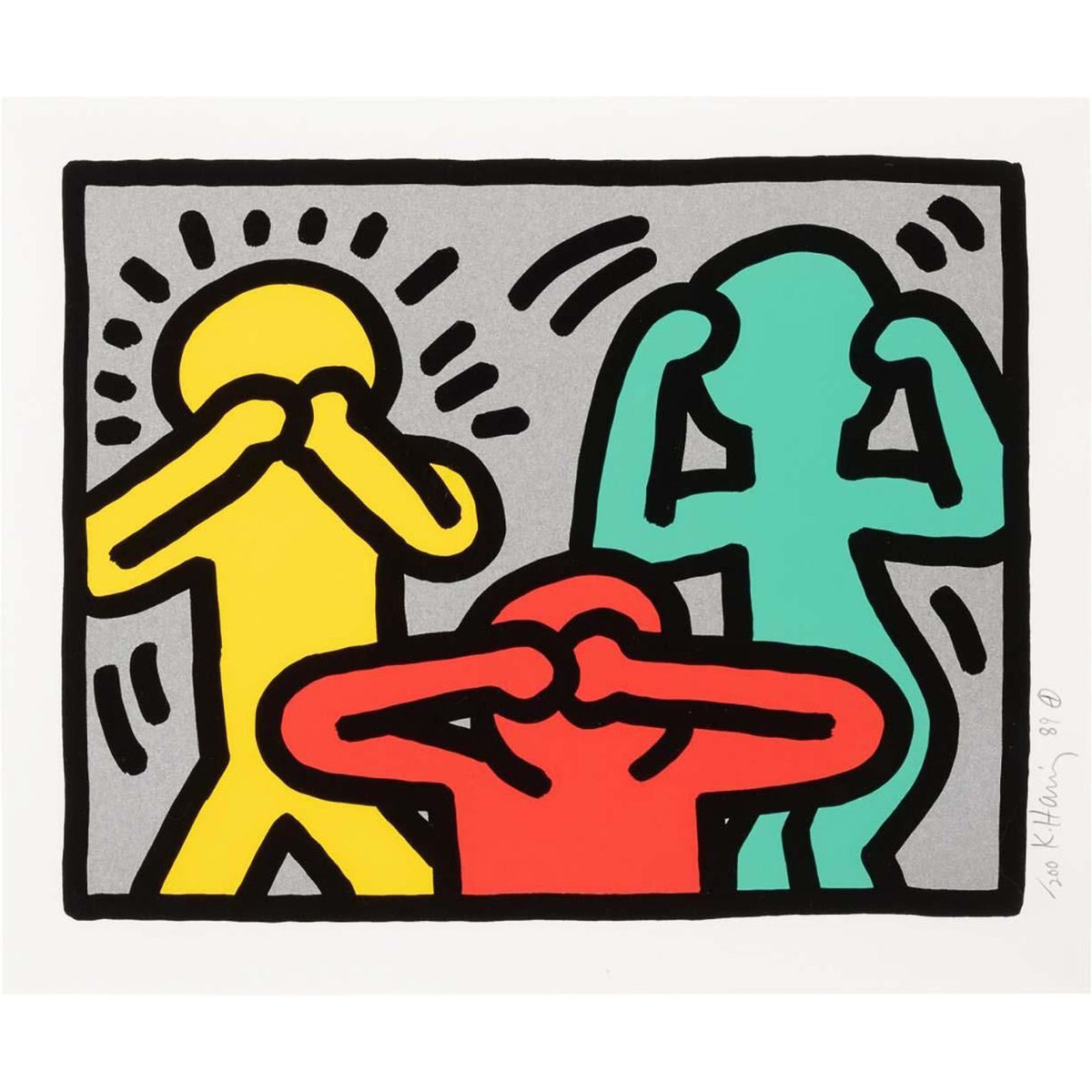 Keith Haring, Pop Shop III, Plate II, 1989