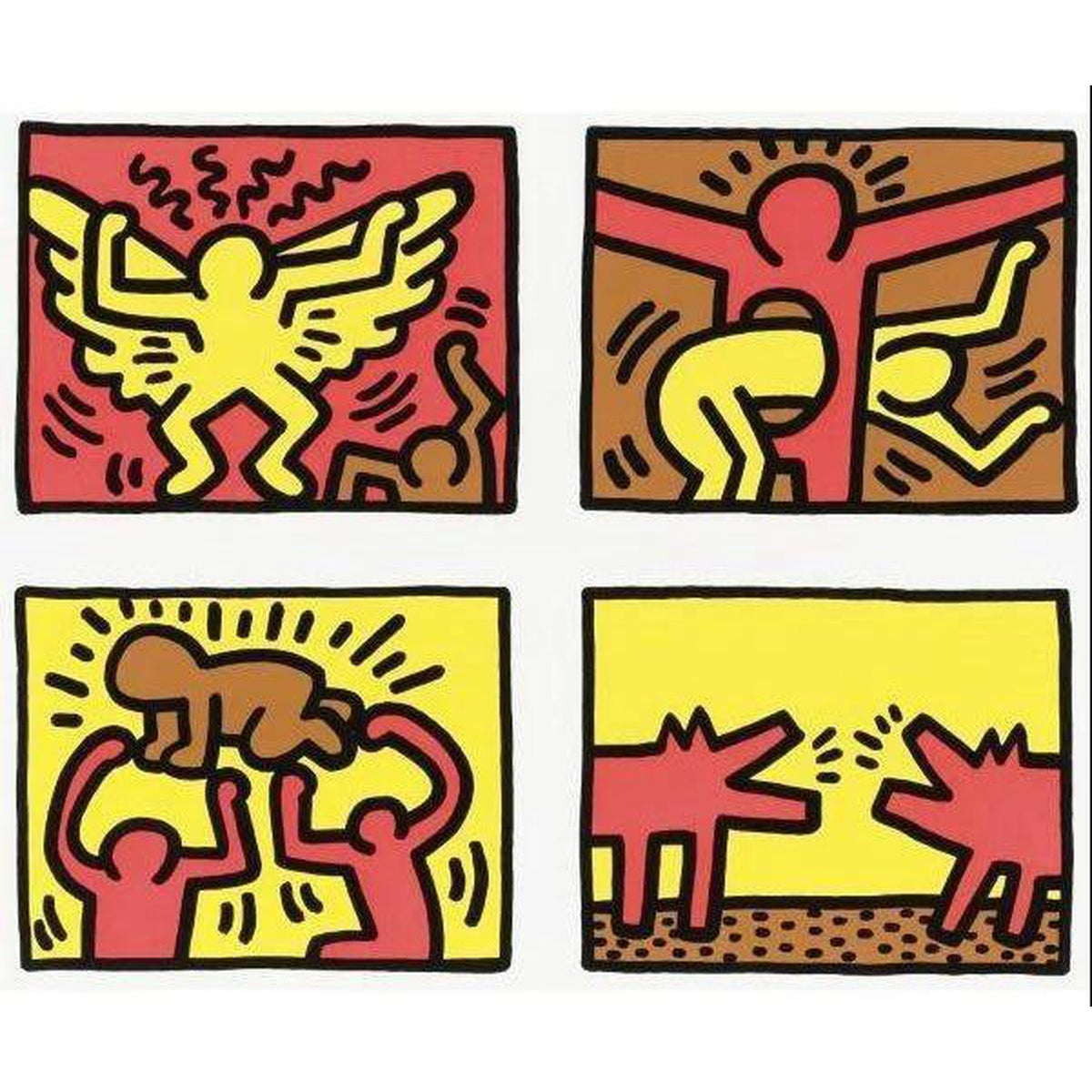 Keith Haring, Pop Shop Quad IV, 1989