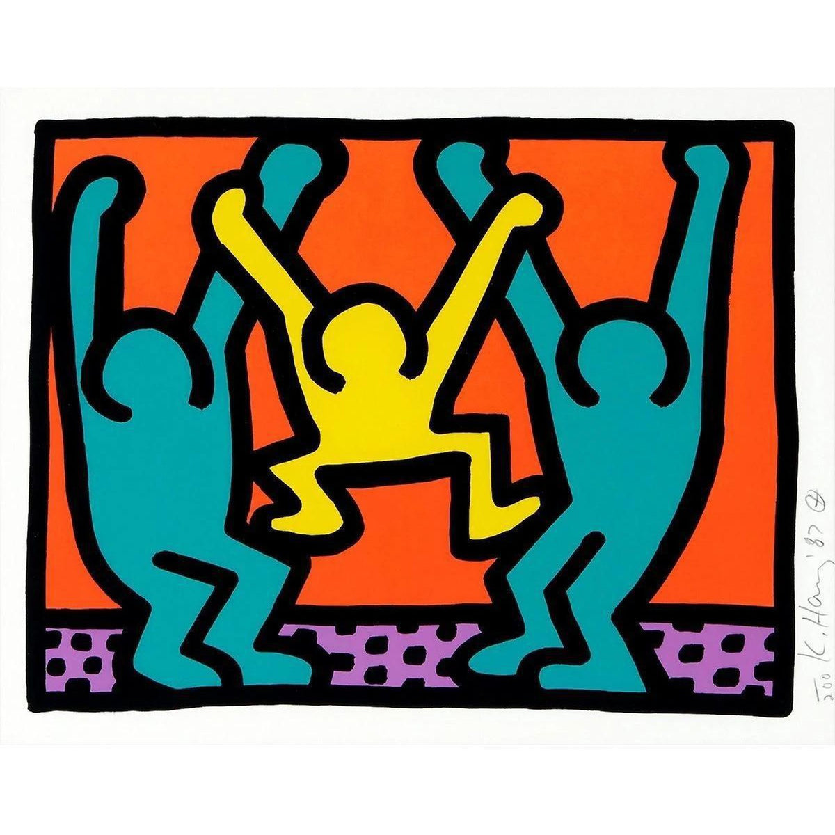 Keith Haring, Pop Shop I, Plate IV, 1987