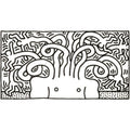 Keith Haring, Medusa Head, 1986