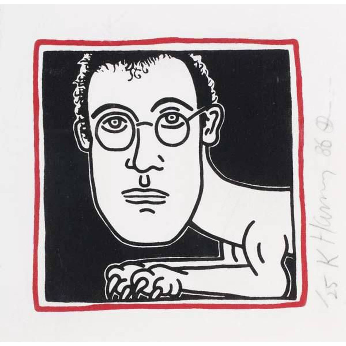 Keith Haring, Self Portrait, 1985