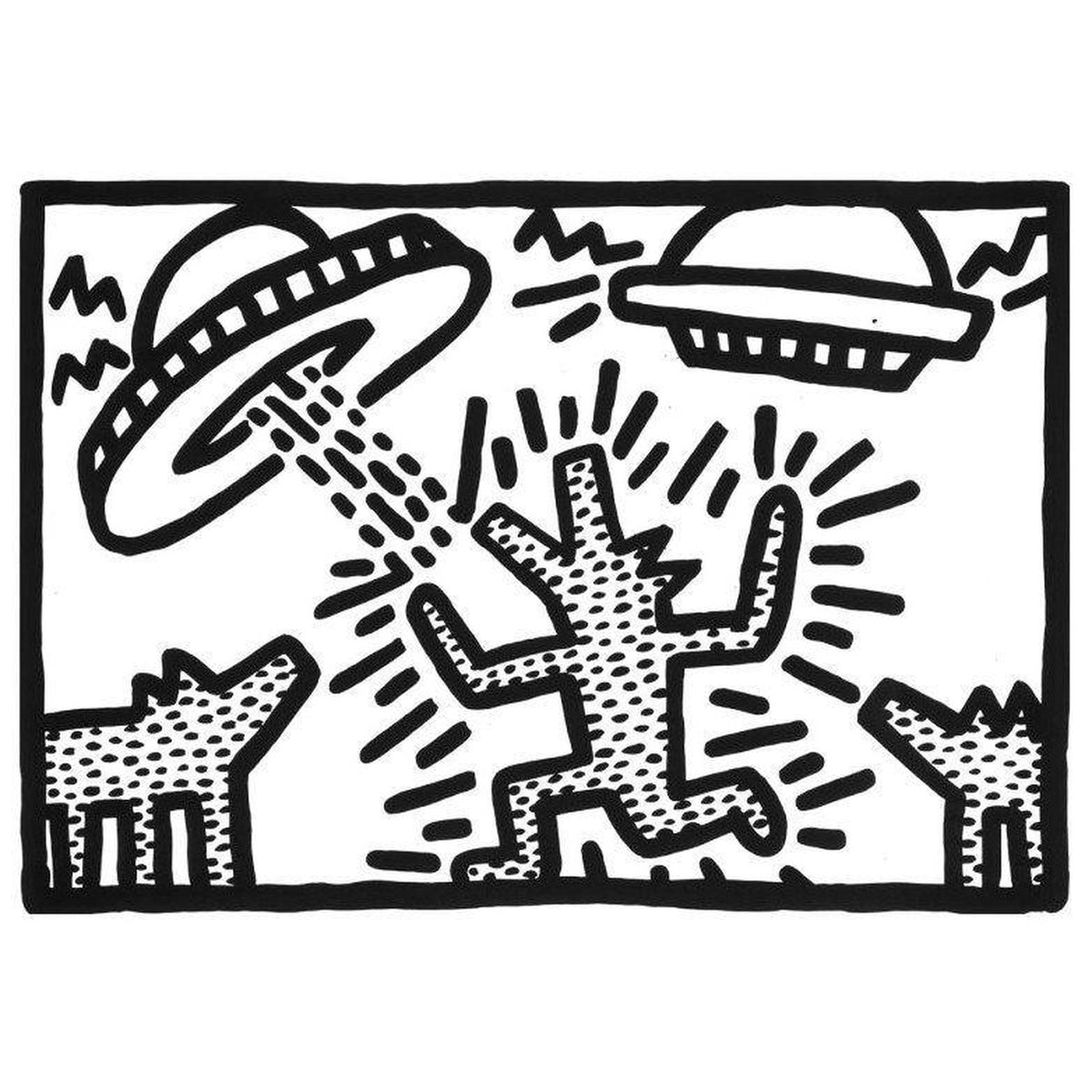 Keith Haring, Plate I, Untitled 1 - 6, 1982