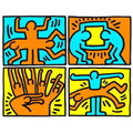 Keith Haring, Pop Shop Quad VI, 1989
