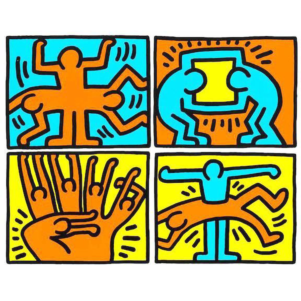 Keith Haring, Pop Shop Quad VI, 1989