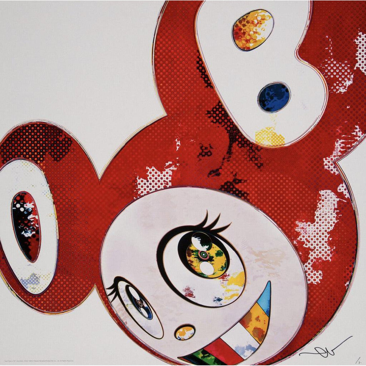 Takashi Murakami, And Then x 727 (Vermillion: SHU), 2013, 2013