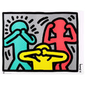 Keith Haring, See No Evil Hear No Evil Speak No Evil, 1989