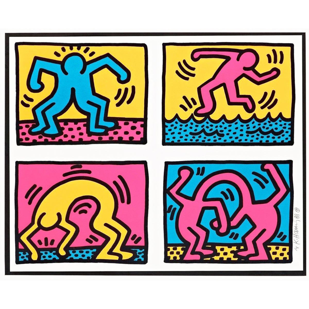 Keith Haring, Pop Shop Quad II, 1988