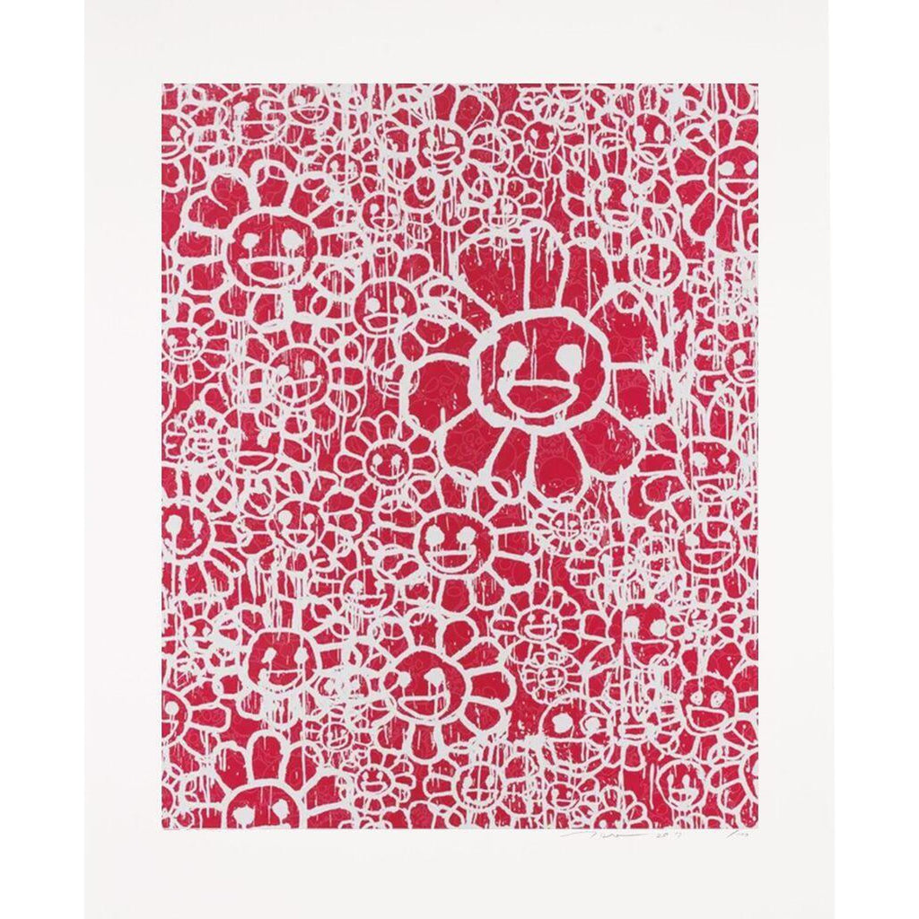 Takashi Murakami, MADSAKI Flowers C Red (working title), 2017, 2017