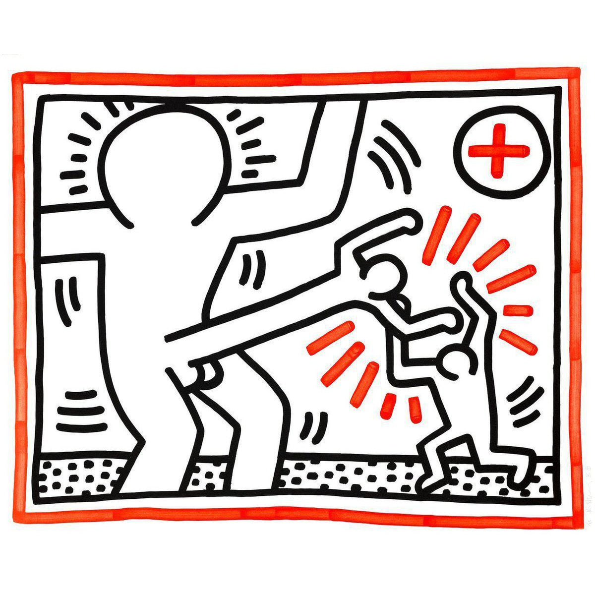Keith Haring, Three Lithographs 1, 1985
