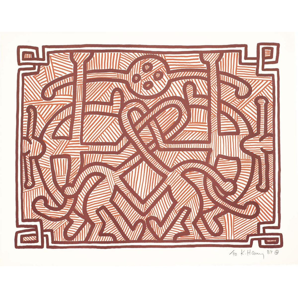 Keith Haring, Chocolate Buddha 2, 1989
