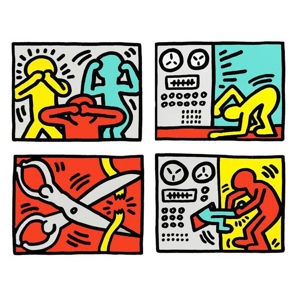 Keith Haring, Pop Shop Quad III, 1989