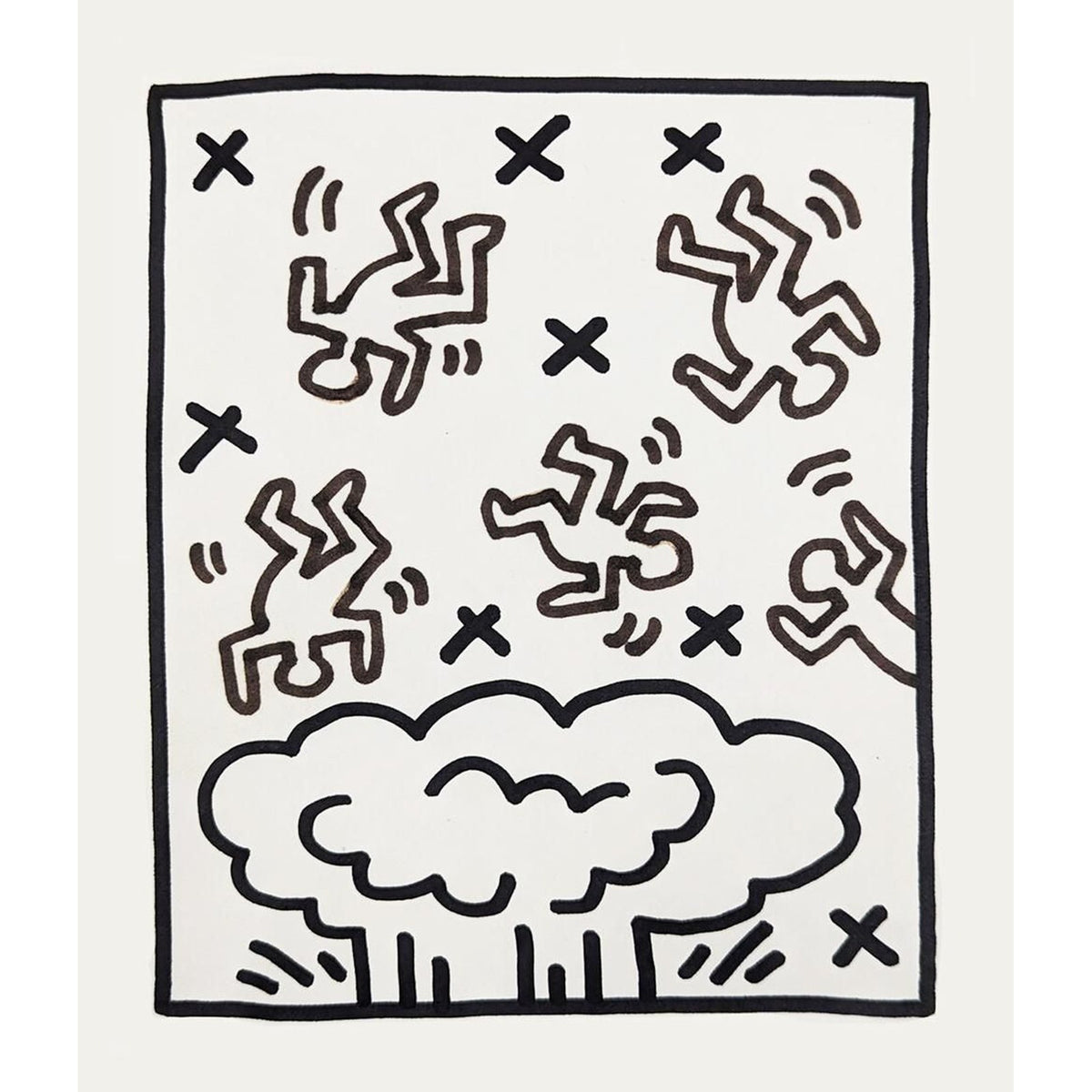 Keith Haring, Drawings For Atomic Book II, 1983