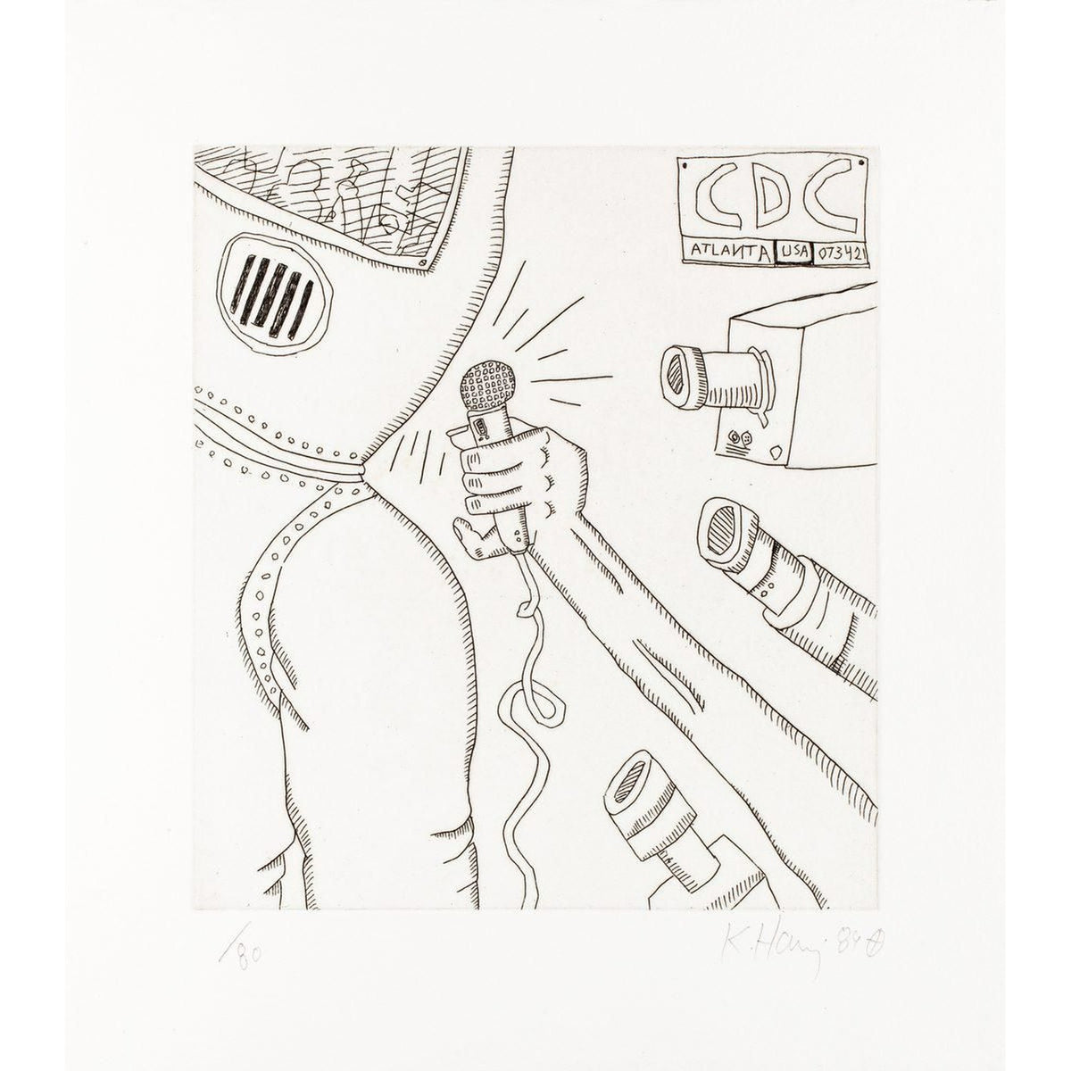 Keith Haring, The Valley Page 14, 1989