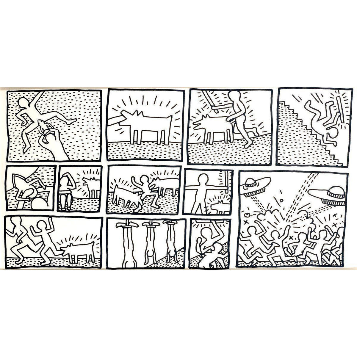 Keith Haring, The Blueprint Drawings 1, 1990