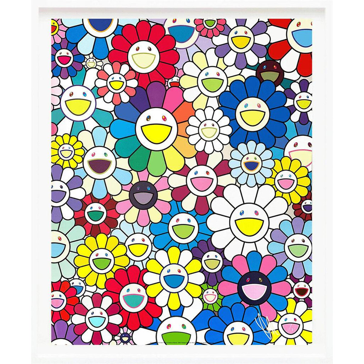 Takashi Murakami, A Field of Flowers Seen from the Stairs to Heaven, 2018, 2018