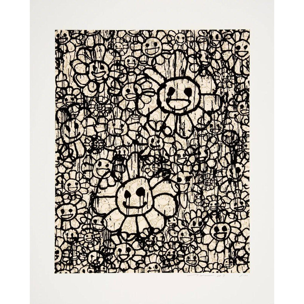 Takashi Murakami, MADSAKI Flowers A Beige (working title), 2017, 2017