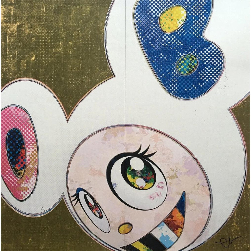 Takashi Murakami, DOB in Pure White Robe (Pink & Blue), 2013, 2013