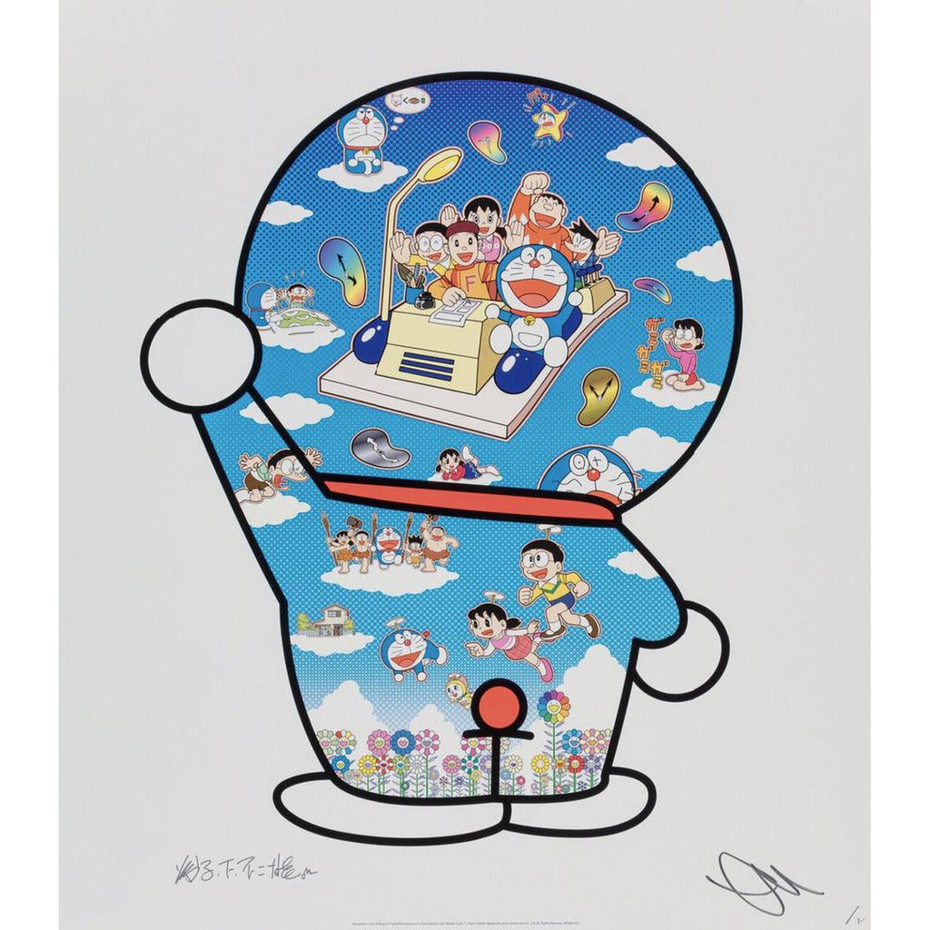 Takashi Murakami, Doraemon, Let’s Go Beyond These Dimensions on a Time Machine with Master Fujiko F. Fujio!, 2020, 2020