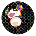Takashi Murakami, LV BLACK MURAKAMI MULTICOLOR MONOGRAM Panda and Flower Hat Man, 2025, 2025