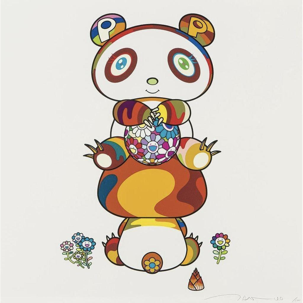Takashi Murakami, Panda Cubs Seated, This Way and That, 2020, 2020
